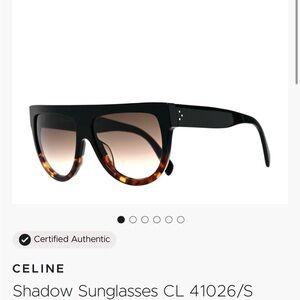 Celine Women's Sunglasses in Black with Tortoiseshell Trim
